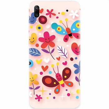 Husa silicon pentru Huawei Y7 Prime 2019, Butterfly 102 Husa silicon pentru Huawei Y7 Prime 2019, Butterfly 102