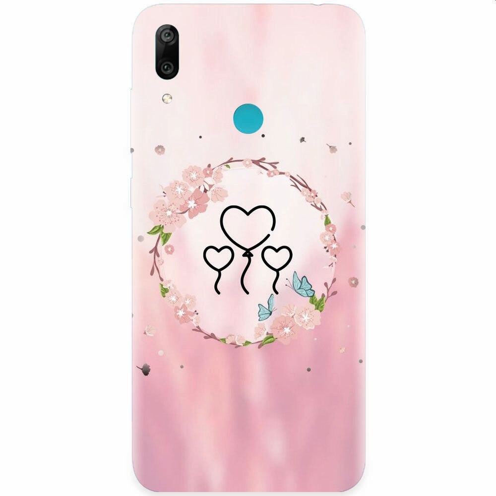 Husa silicon pentru Honor Play, Heart Baloons