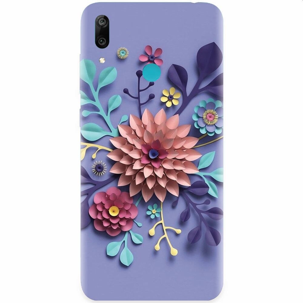 Husa silicon pentru Honor Play, Flower Artwork