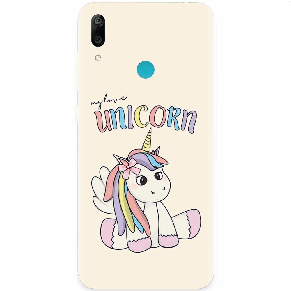 Husa silicon pentru Huawei Y7 2019, My Love Unicorn