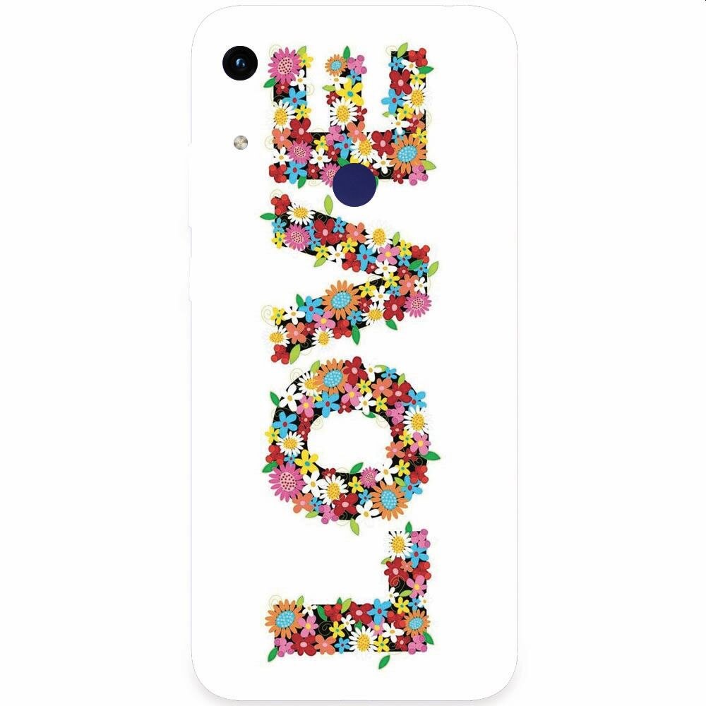 Husa silicon pentru Honor Play 8A, Love Made By Flowers