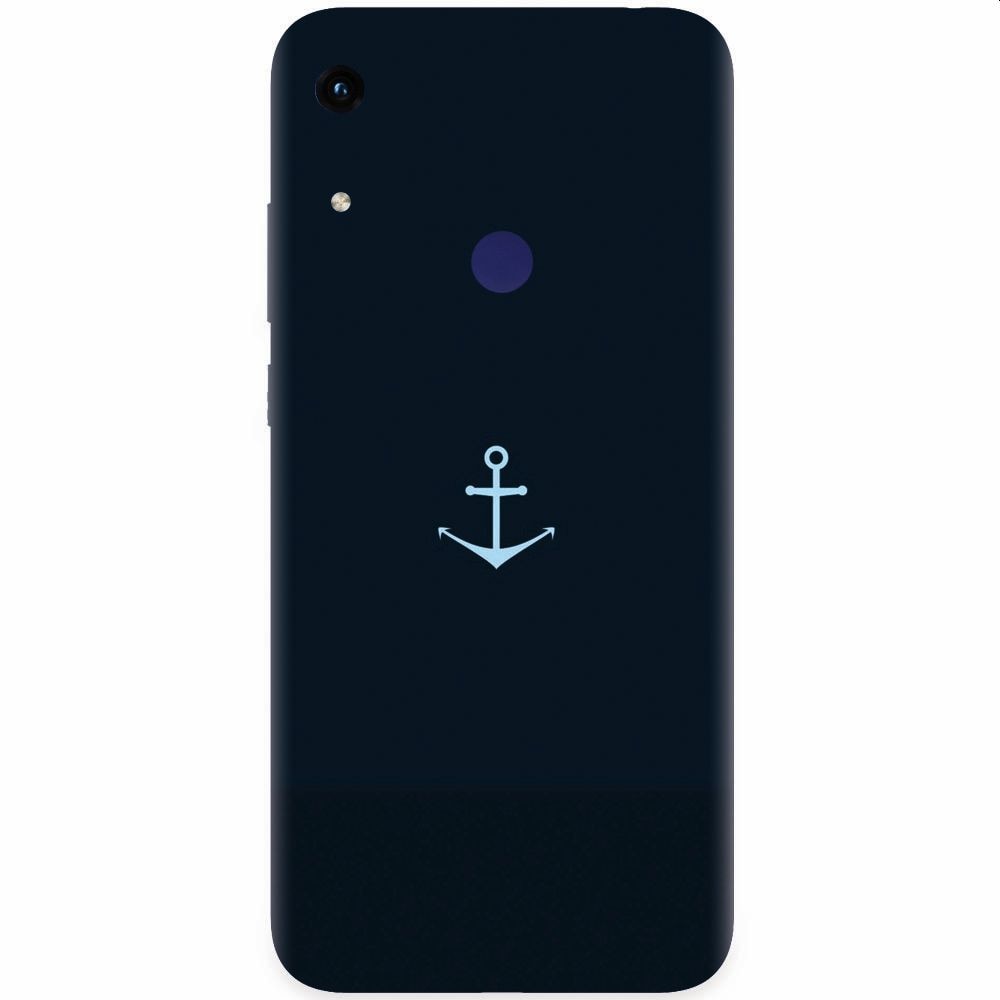 Husa silicon pentru Honor Play 8A, Blue Navy Anchor Illustration Flat