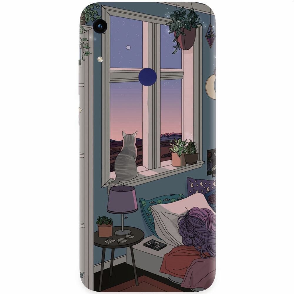 Husa silicon pentru Honor Play 8A, Girl Room