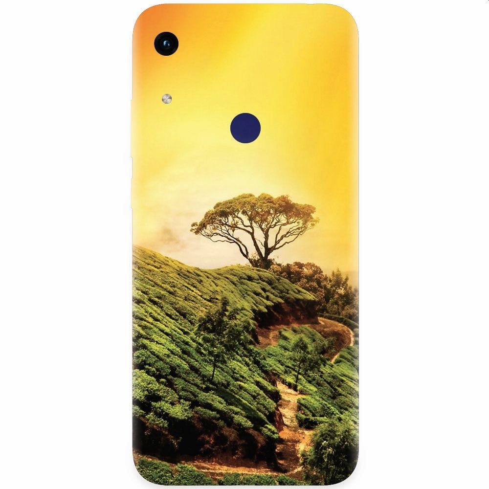 Husa silicon pentru Honor Play 8A, Hill Top Tree Golden Light
