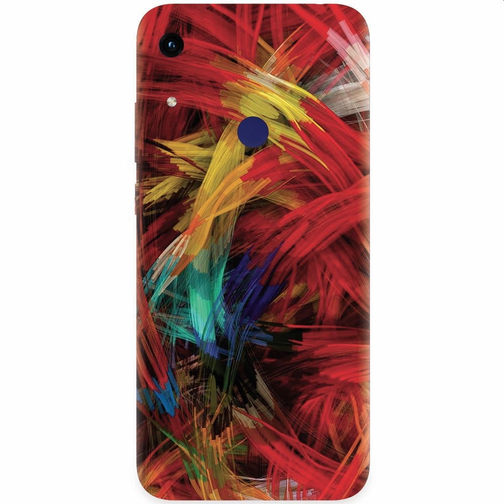 Husa silicon pentru Honor Play 8A, Colorful Digital Painting Strokes