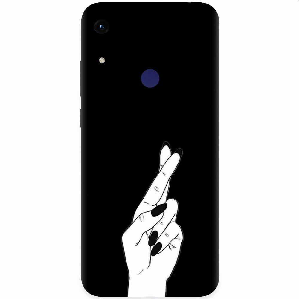 Husa silicon pentru Honor Play 8A, Finger Cross