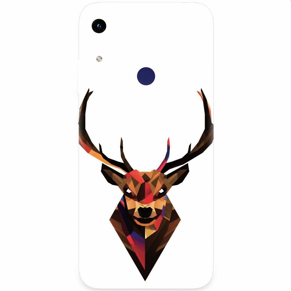 Husa silicon pentru Honor Play 8A, Geometric Tibetan Antelope
