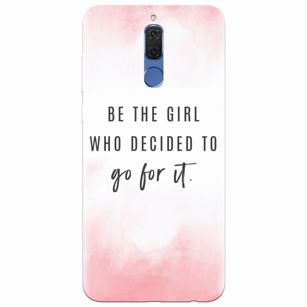 Husa silicon pentru Huawei Mate 10 Lite, Quotes Pink