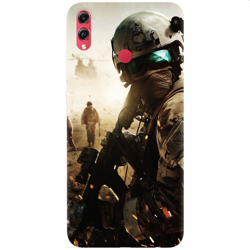 Husa silicon pentru Honor View 10 Lite, Battlefield