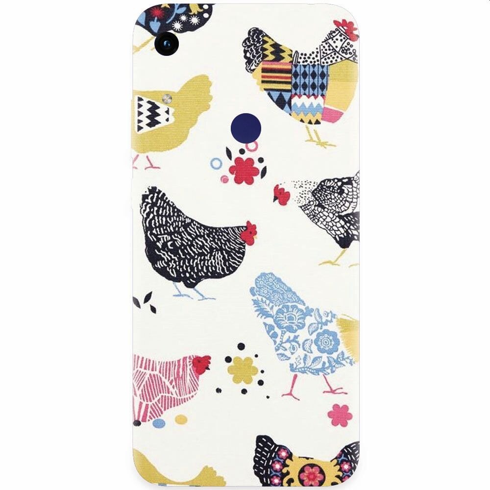 Husa silicon pentru Honor Play 8A, Chickens
