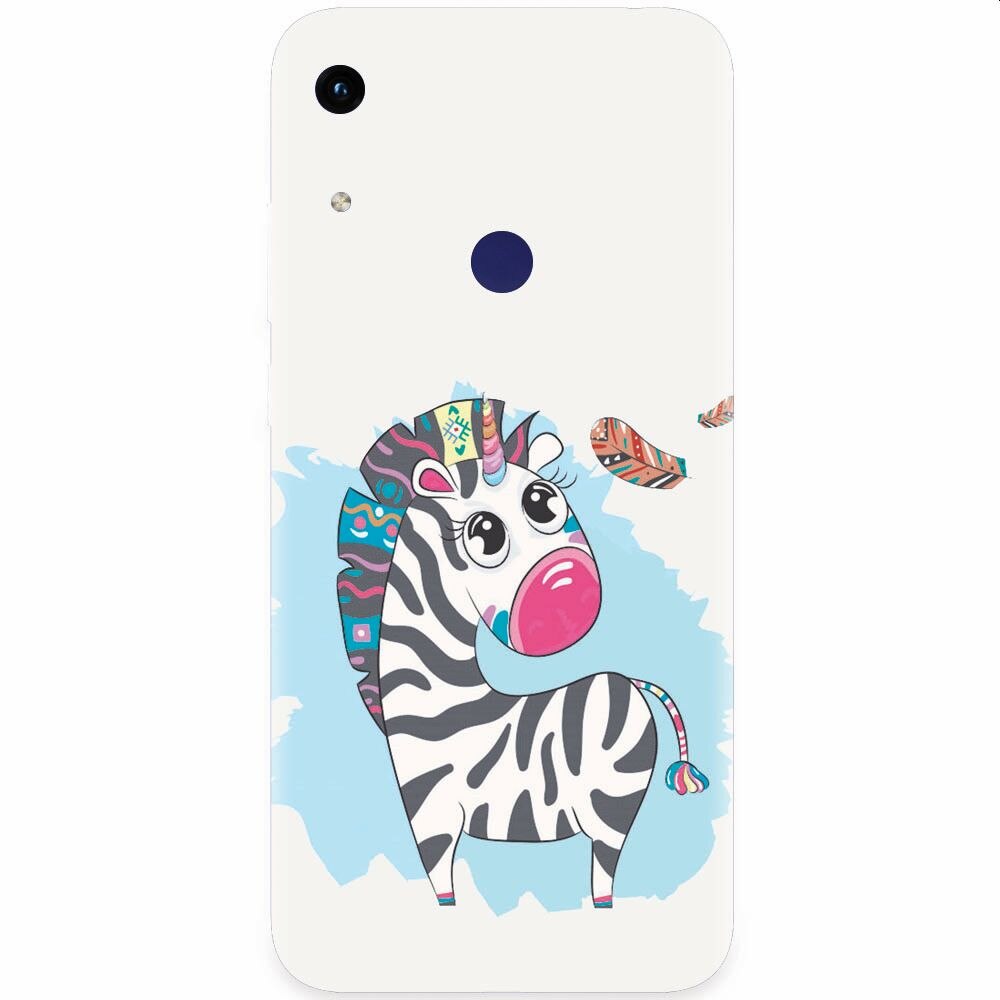 Husa silicon pentru Honor Play 8A, Zebra