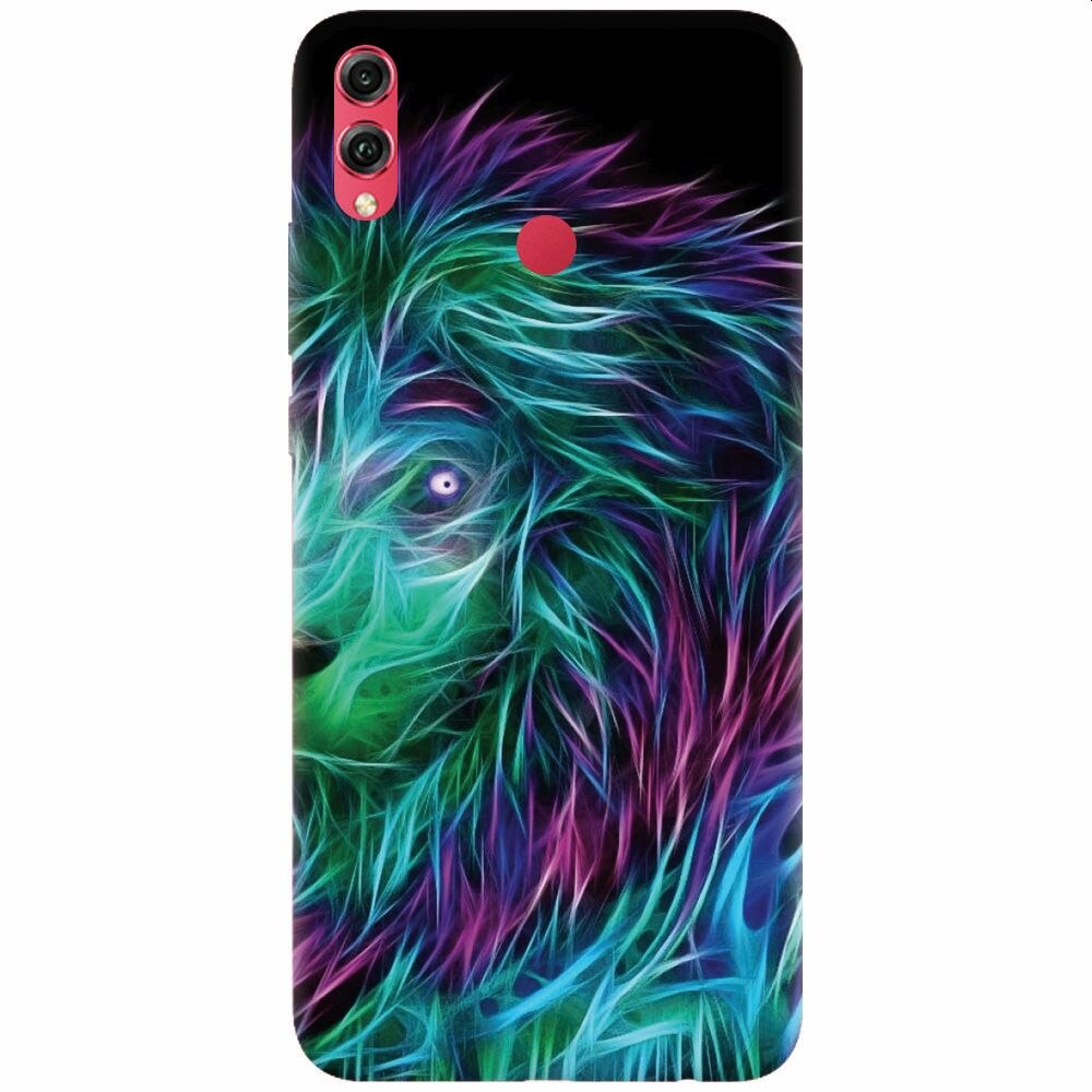 Husa silicon pentru Honor Note 10, Abstract Lion 002