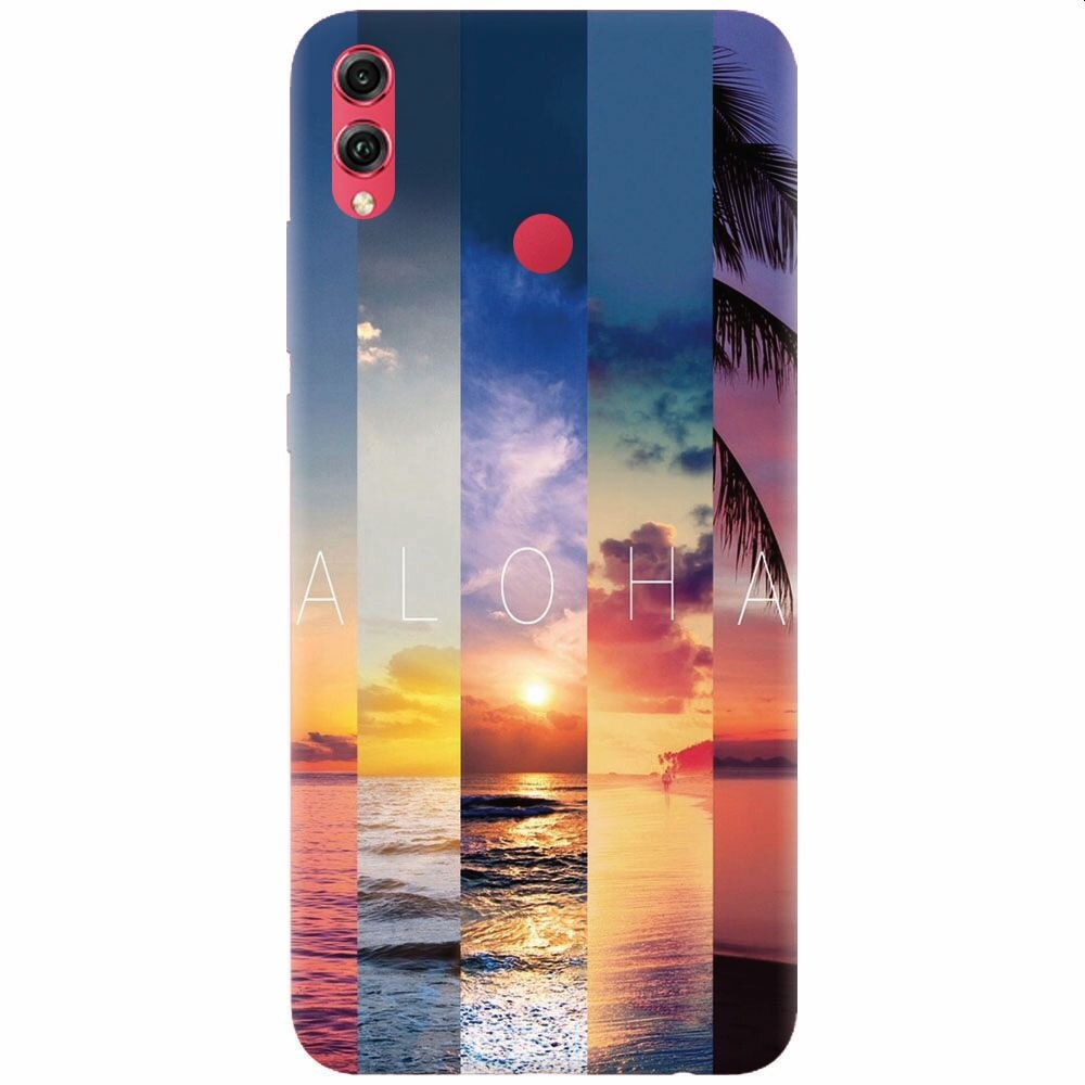 Husa silicon pentru Honor Note 10, Aloha Summer Stripes