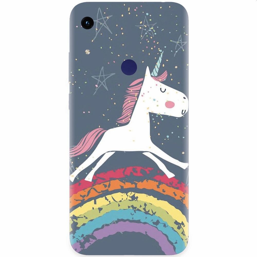 Husa silicon pentru Honor Play 8A, Unicorn Rainbow