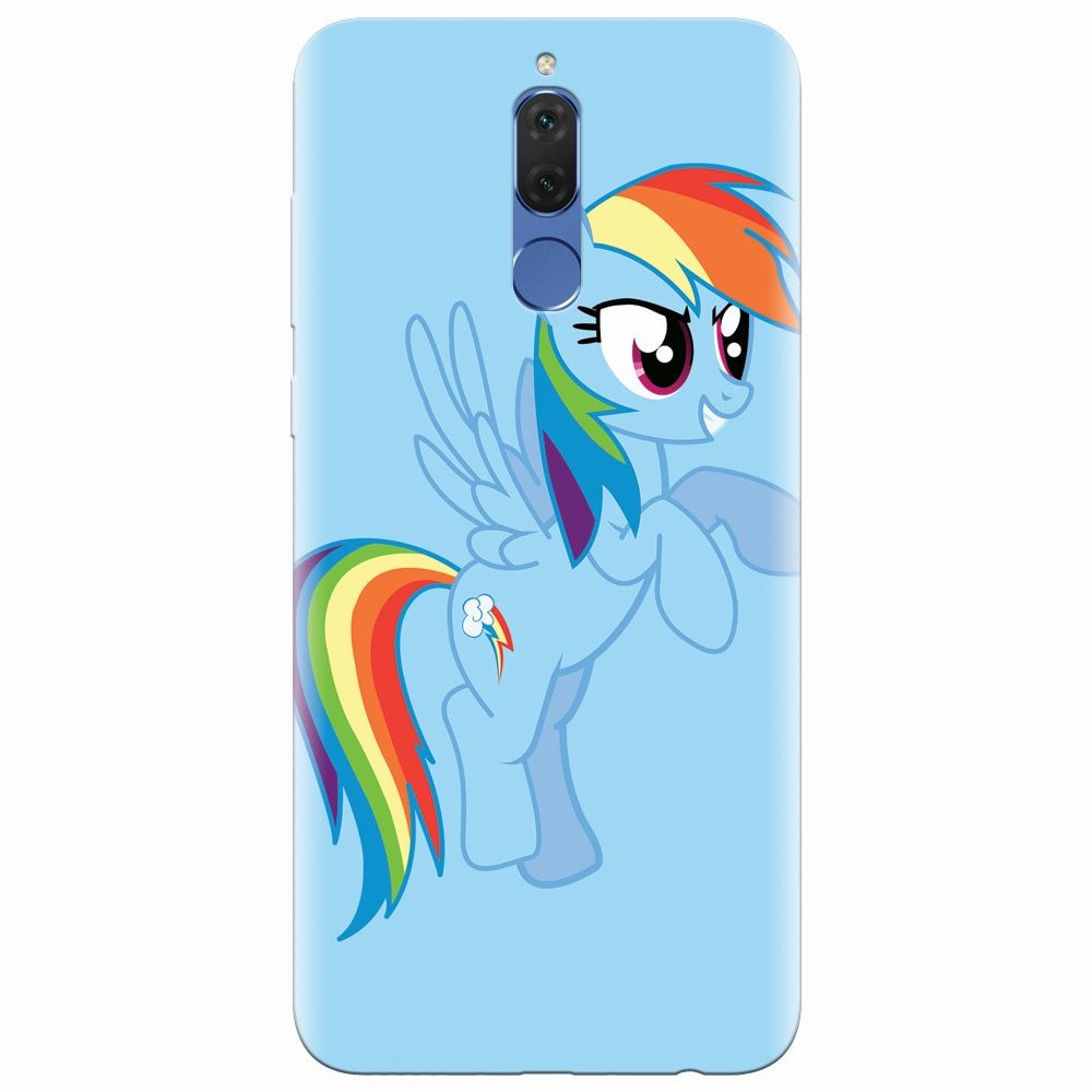 Husa silicon pentru Huawei Mate 10 Lite, Rainbow Dash