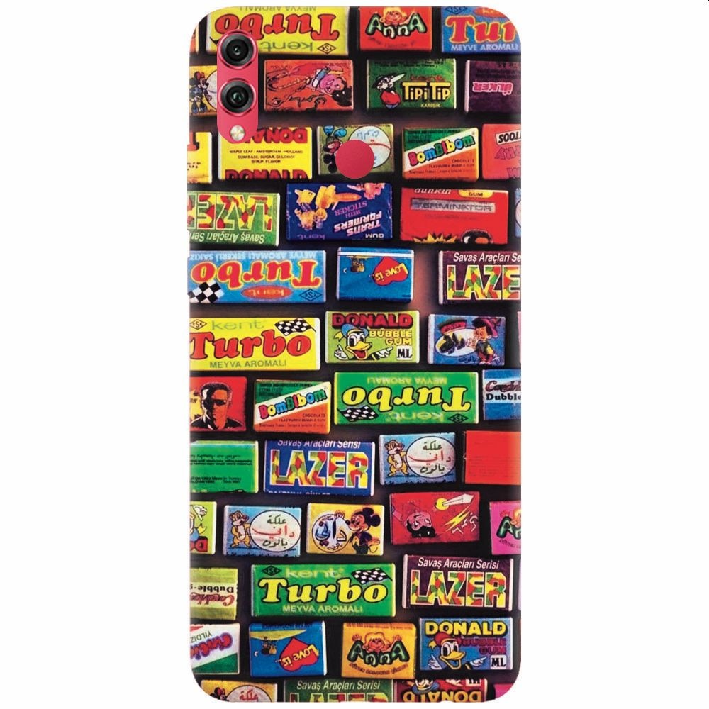 Husa silicon pentru Honor View 10 Lite, Chewing Gum Turbo