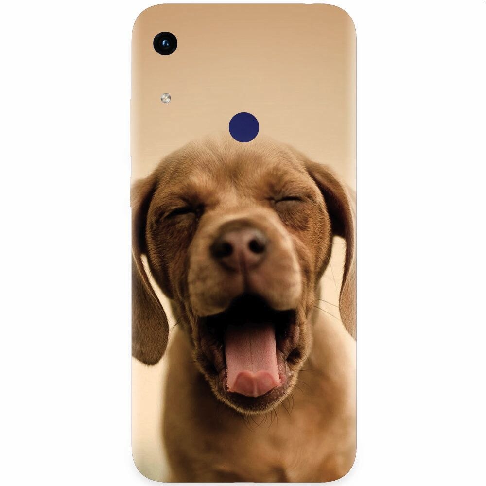 Husa silicon pentru Honor Play 8A, Cute Yawning Puppy