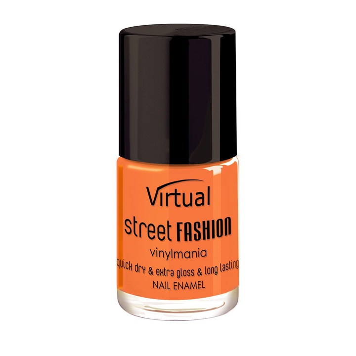 Lac de unghii Virtual Streetfashion 27 Orange and the city 10 ml