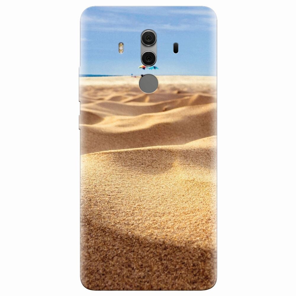 Husa silicon pentru Huawei Mate 10 Pro, Beach Sand Closeup Holiday