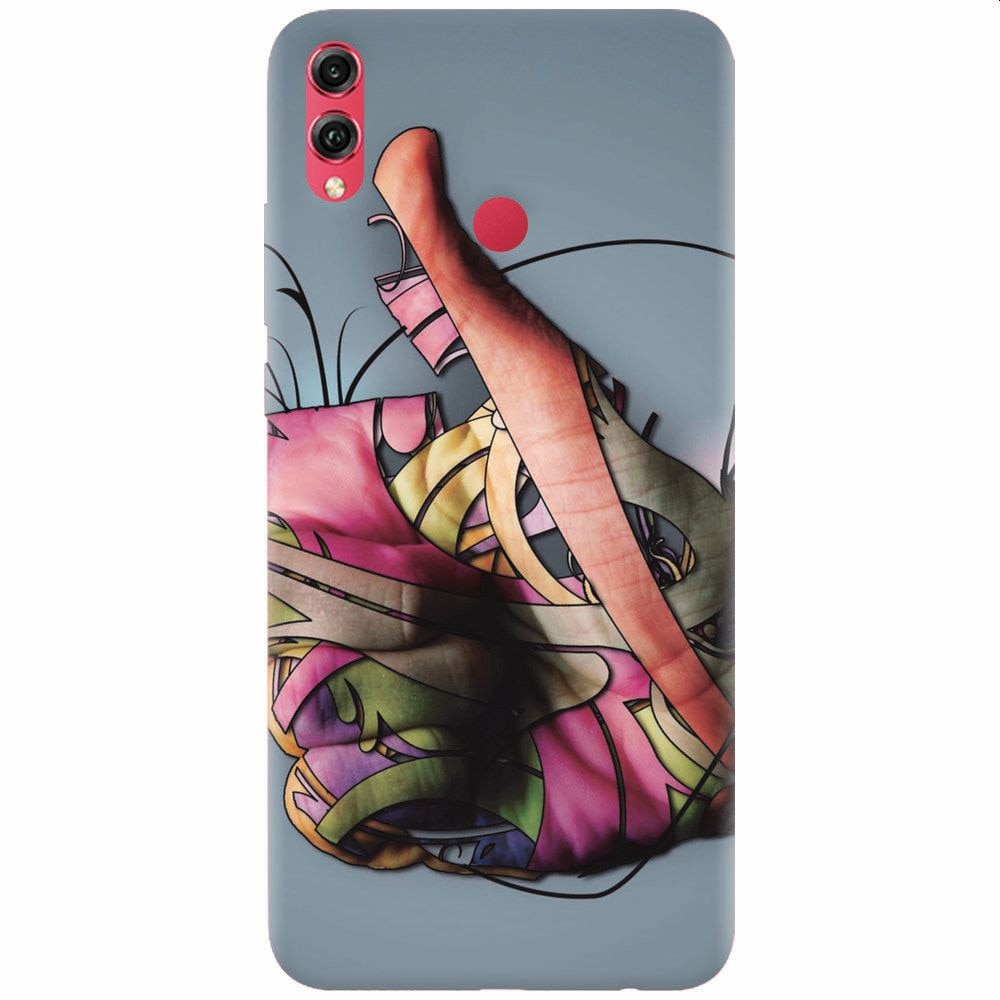 Husa silicon pentru Honor 8X, Beautiful Hand Art