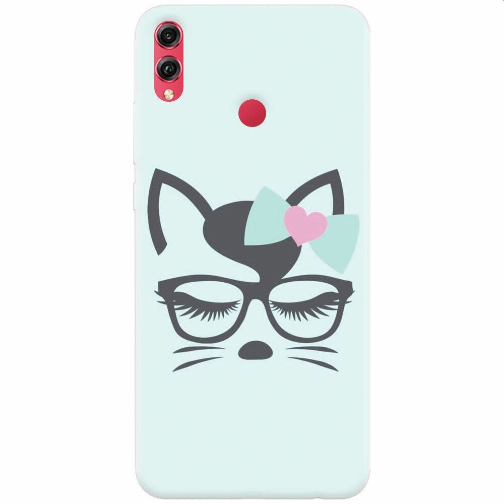 Husa silicon pentru Honor 10 Lite, Angel Cat