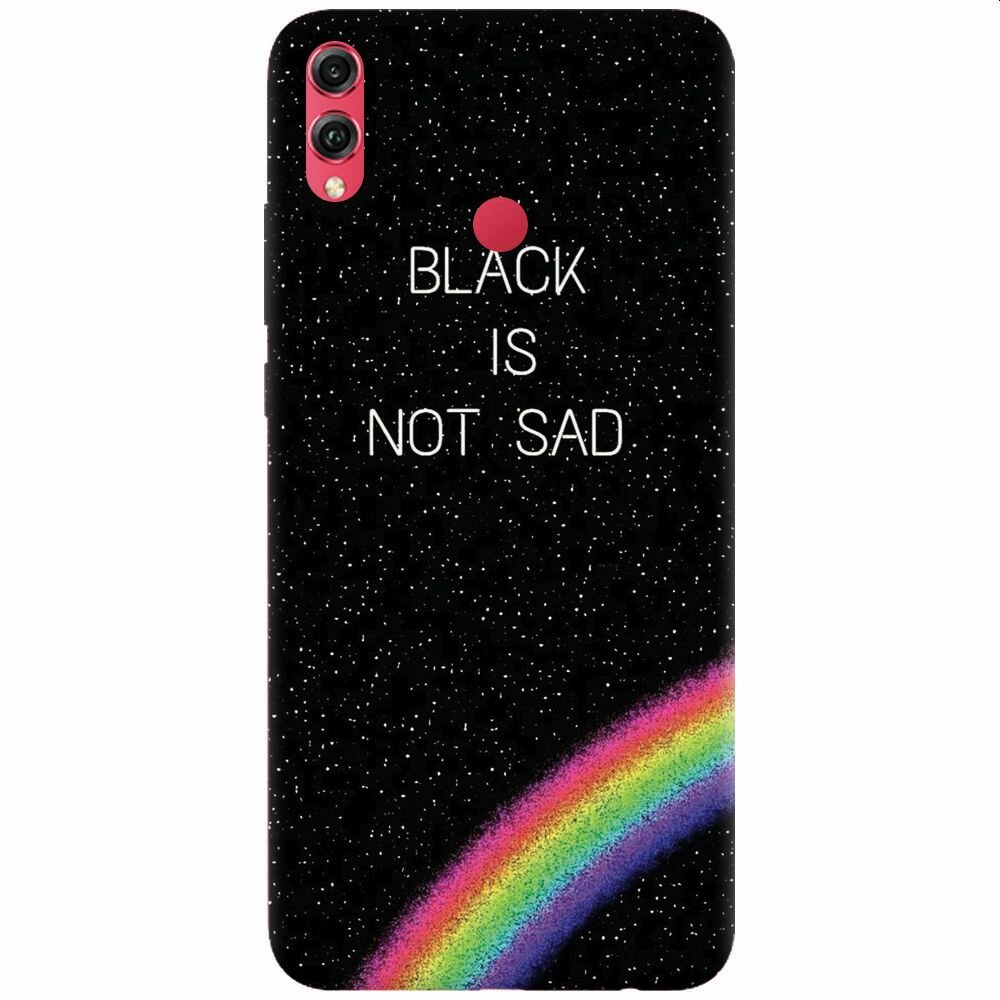 Husa silicon pentru Honor Note 10, Black Is Not Sad