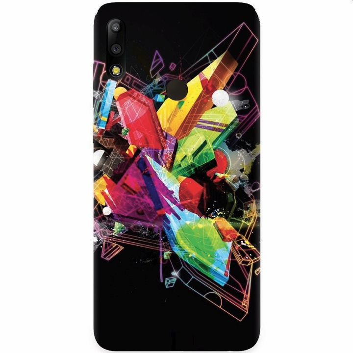Силиконов калъф, съвместим с Asus Zenfone Max Pro M2, Abstract Shape