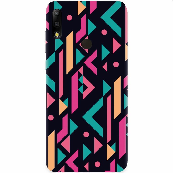 Силиконов калъф, съвместим с Asus Zenfone Max Pro M2, Alien Geometrics