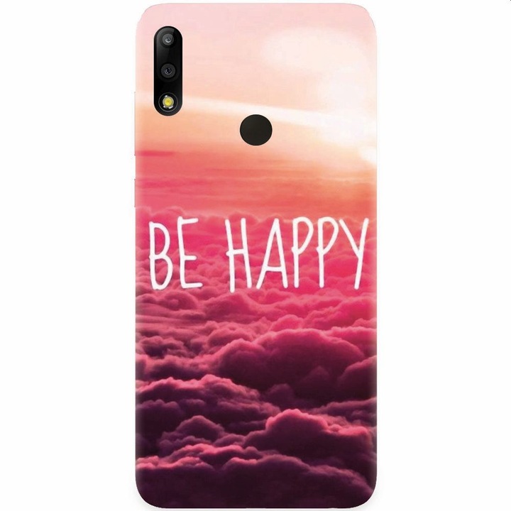 Силиконов кейс съвместим с Asus Zenfone Max Pro M2, Be Happy Puffy Clouds