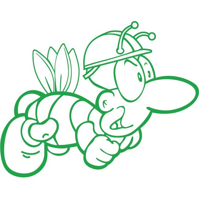 Albinuta cea harnica - Sticker Decorativ - Verde - 140 x 110 cm