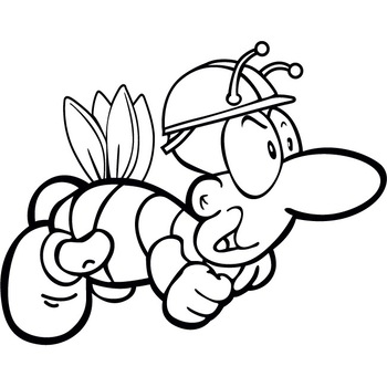 Albinuta cea harnica - Sticker Decorativ - Negru - 140 x 110 cm Albinuta cea harnica - Sticker Decorativ - Negru - 140 x 110 cm