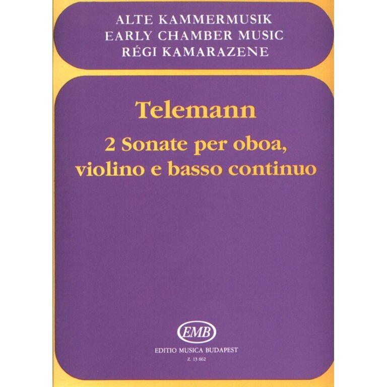 Telemann, Georg Philipp: 2 sonate per oboa, violino e basso continuo