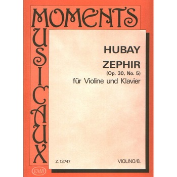 Hubay Jenő: Zephir MM-8 Op. 30, No. 5 Hubay Jenő: Zephir MM-8 Op. 30, No. 5