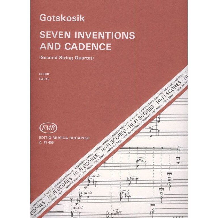 Gotskosik, Oleg: Seven Inventions and Cadence (Second String Quartet)