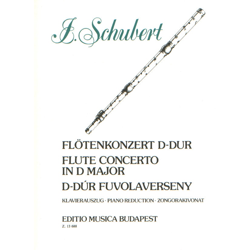 Schubert, Joseph: Flute Concerto in D major piano score Op. 1