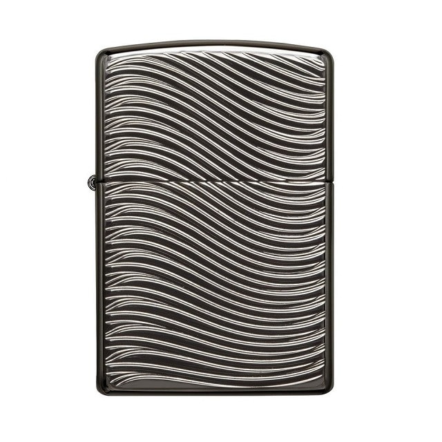 Bricheta Zippo Armor Black Ice Deep Carved