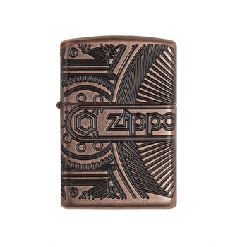 Bricheta Zippo Armor Gears Antigue Copper Bricheta Zippo Armor Gears Antigue Copper