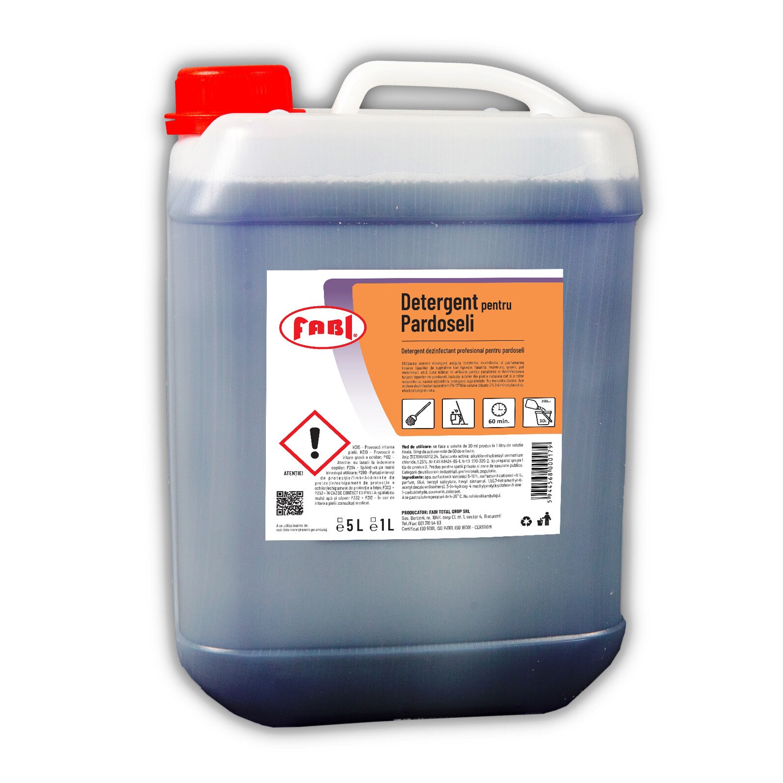 Detergent dezinfectant pentru pardoseli - Fabi 5l mov