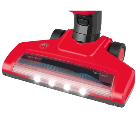 Aspirator vertical Beko VRT61814VR, 14.4 V, Li-Ion, 0.5 L, autonomie 45 min, filtru Hepa, Rosu