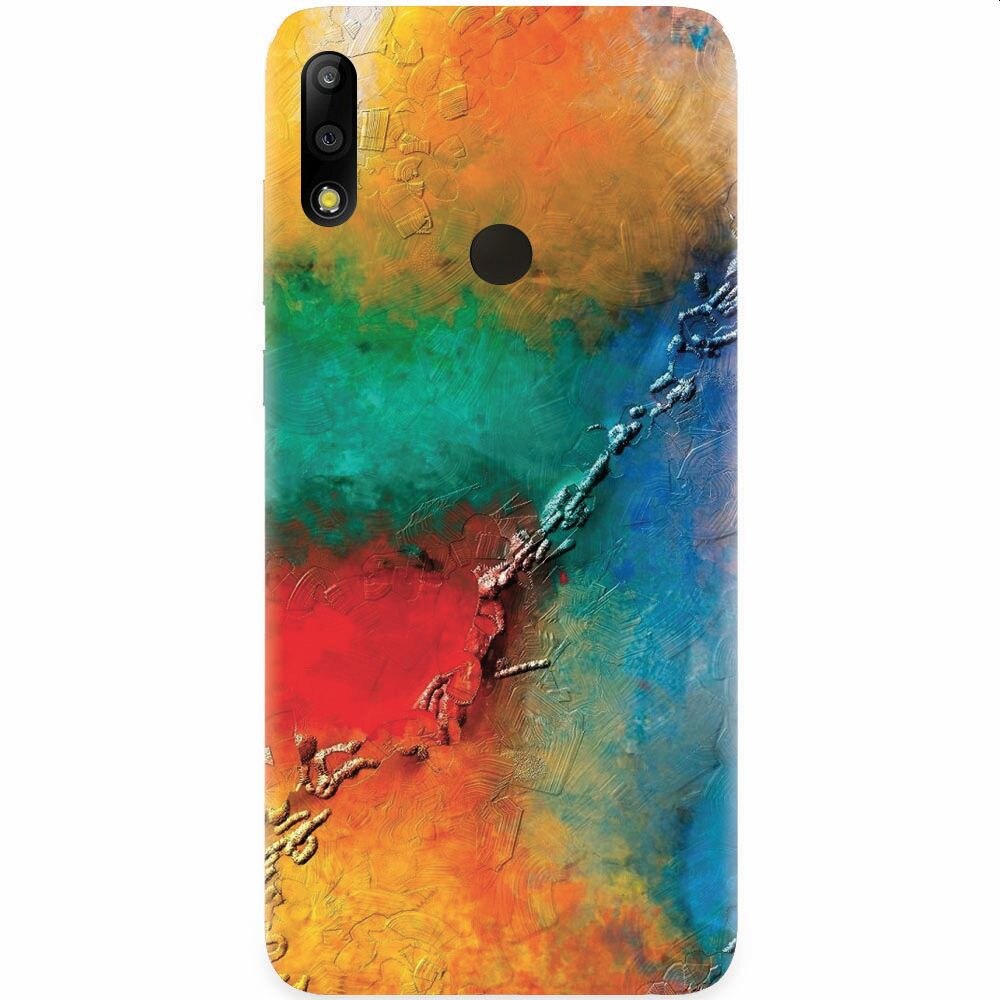 Husa silicon pentru Asus Zenfone Max Pro M2, Colorful Wall Paint Texture