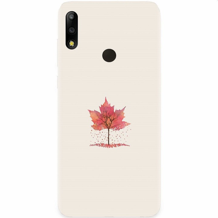 Силиконов капак, съвместим с Asus Zenfone Max Pro M2, илюстрация с форма на есенно дърво