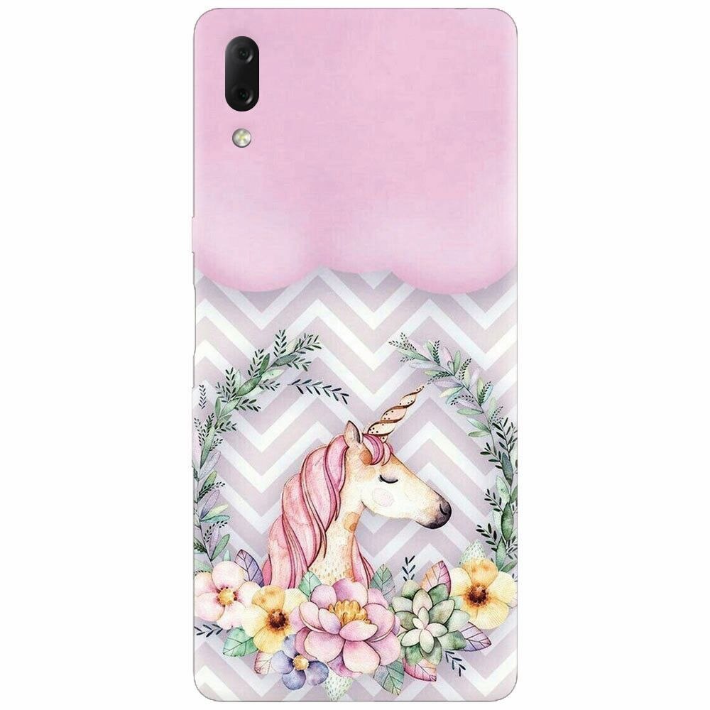 Husa silicon pentru Sony Xperia L3, Aesthetic Unicorn