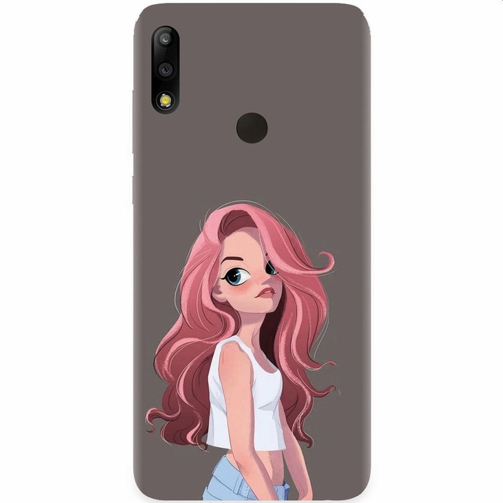 Силиконов кейс съвместим с Asus Zenfone Max Pro M2, Cute Girl