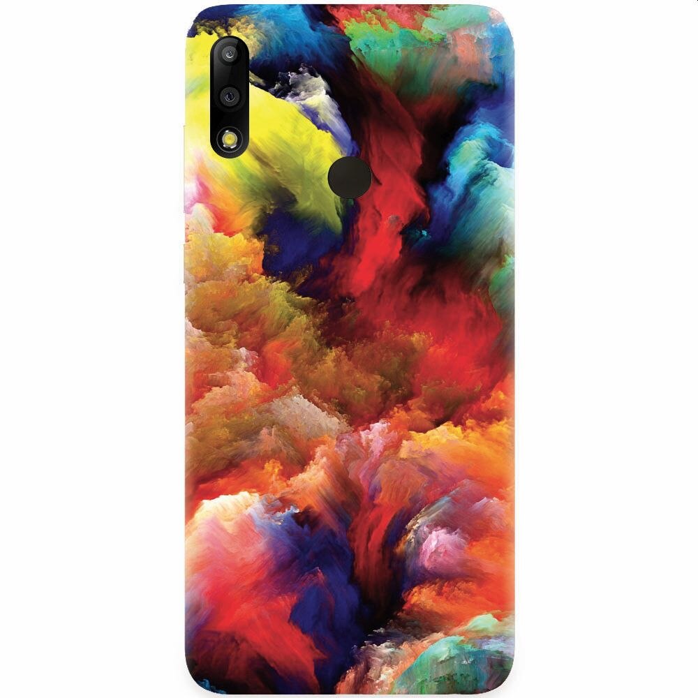 Husa silicon pentru Asus Zenfone Max Pro M2, Oil Painting Colorful Strokes
