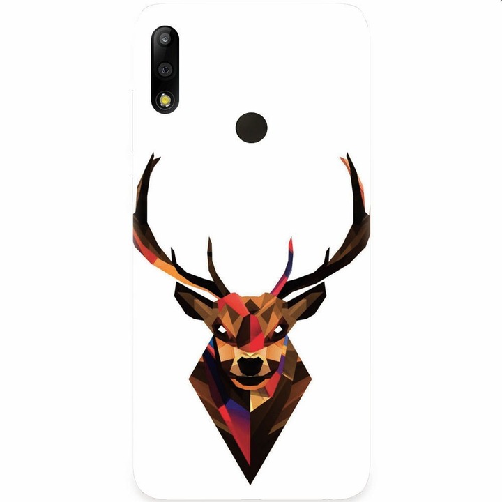 Силиконов капак, съвместим с Asus Zenfone Max Pro M2, Geometric Tibetan Antelope