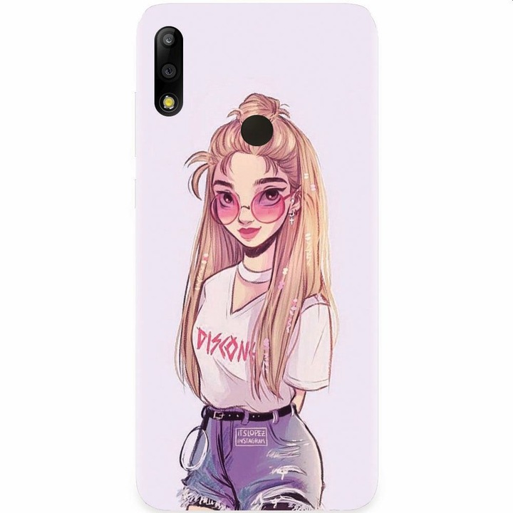 Husa silicon pentru Asus Zenfone Max Pro M2, Girl Look