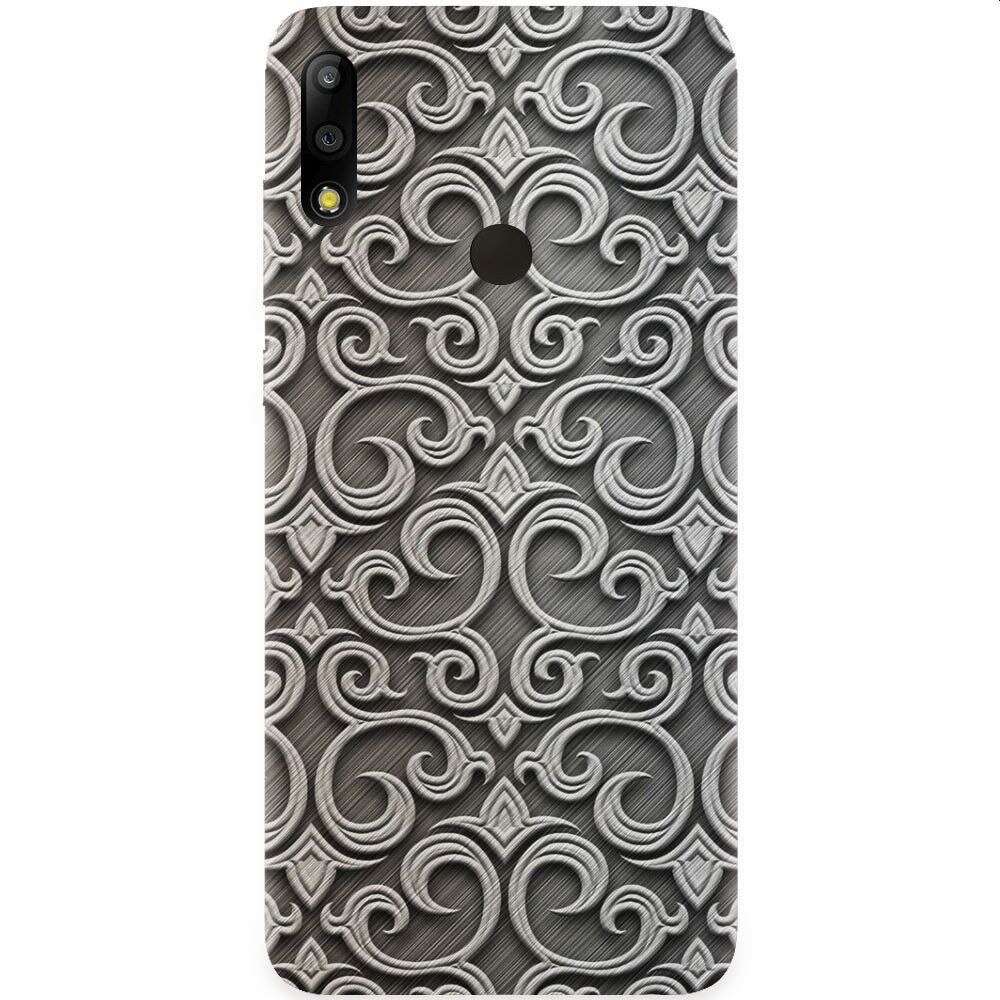 Husa silicon pentru Asus Zenfone Max Pro M2, Baroque Silver Pattern