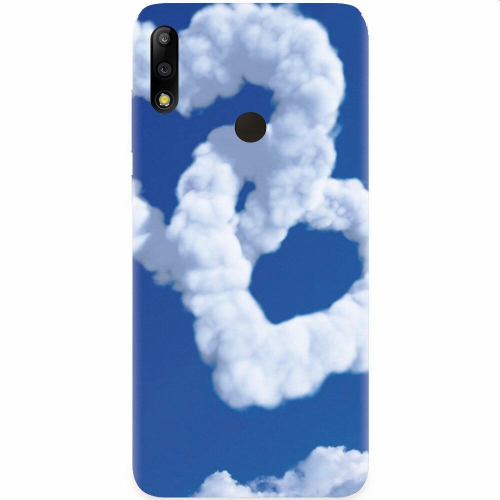 Husa silicon pentru Asus Zenfone Max Pro M2, Heart Shaped Clouds Blue Sky
