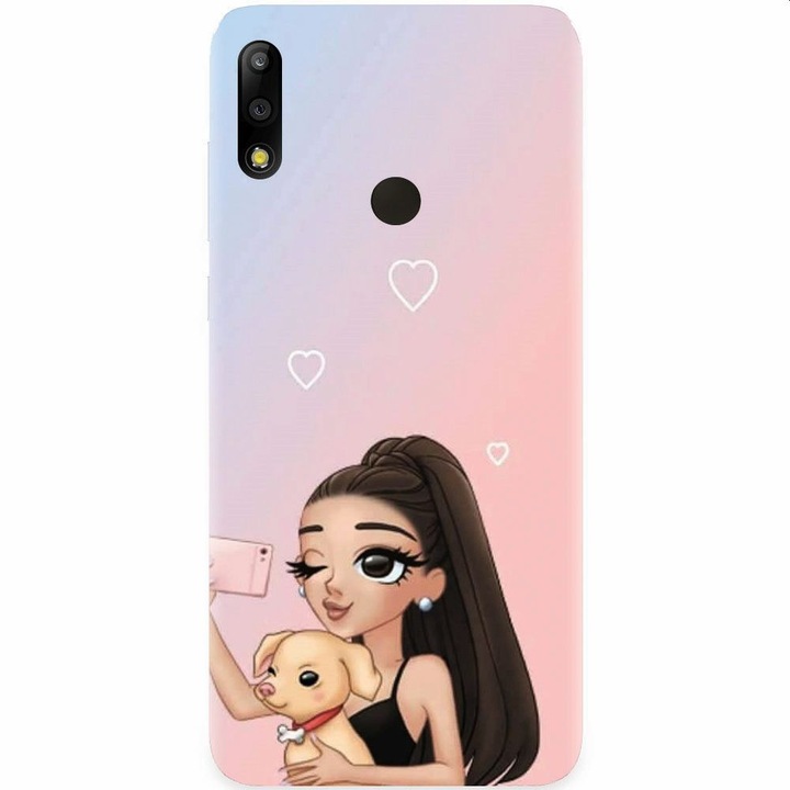 Силиконов калъф за Asus Zenfone Max Pro M2, Selfie With Sweet Dog