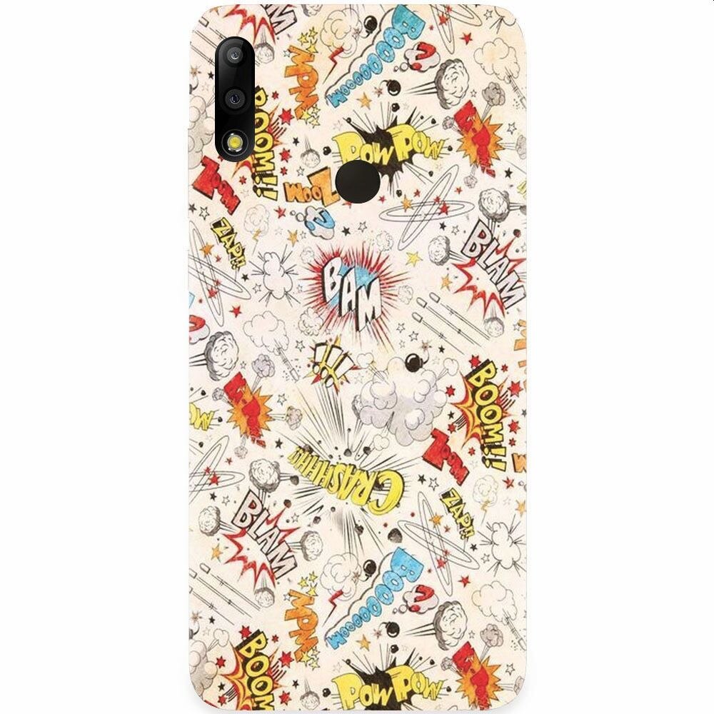 Husa silicon pentru Asus Zenfone Max Pro M2, Vintage Comic